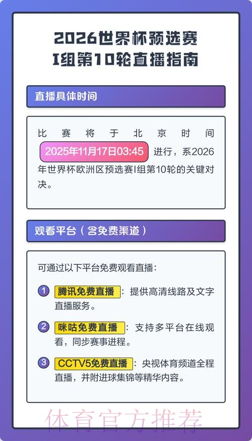 2026世界杯预赛直播解析
